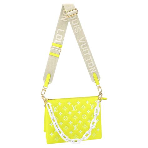 neon yellow lv bag